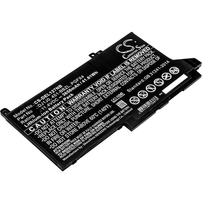 CS-DEL127NB : Battery for DELL Latitude 12 7000, Latitude 12 7280, Latitude 12 7480 and others - Replaces DELL 451-BBZL, DJ1J0, PGFX4 and others