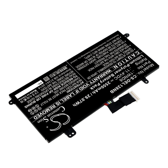 CS-DEL128NB : Battery for DELL Latitude 12 5285, Latitude 5285 - Replaces DELL 1WND8