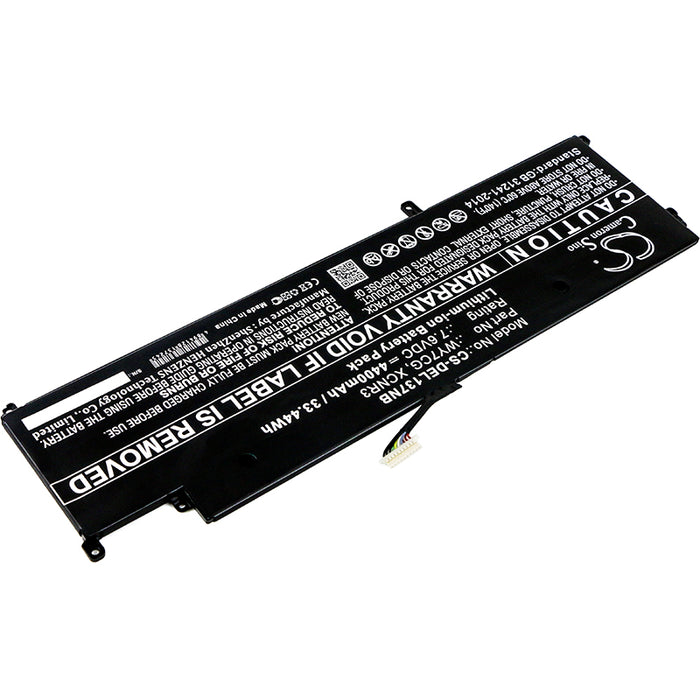 CS-DEL137NB : Battery for DELL Latitude 13 7370 - Replaces DELL WY7CG, XCNR3