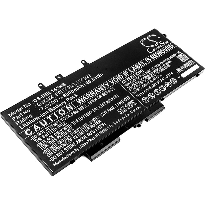 CS-DEL145NB : Battery for DELL Latitude 14 5491, Latitude 15 5591, Latitude 5280 and others - Replaces DELL GJKNX, 00JWGP, 03VC9Y and others