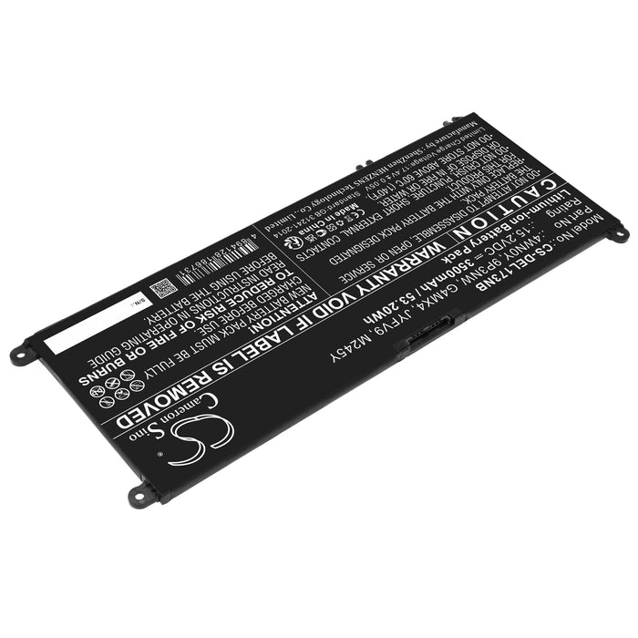 CS-DEL173NB : Battery for DELL Inspiron 13 7577, Inspiron 13 7779, Inspiron 13 7778 and others - Replaces DELL 4WN0Y, 9P3NW, G4MX4 and others