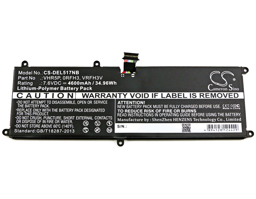 CS-DEL517NB : Battery for DELL Latitude 11 5175, Latitude 11 5179, Latitude 11 5175 Tablet and others - Replaces DELL VHR5P, 0RFH3V, RFH3V and others