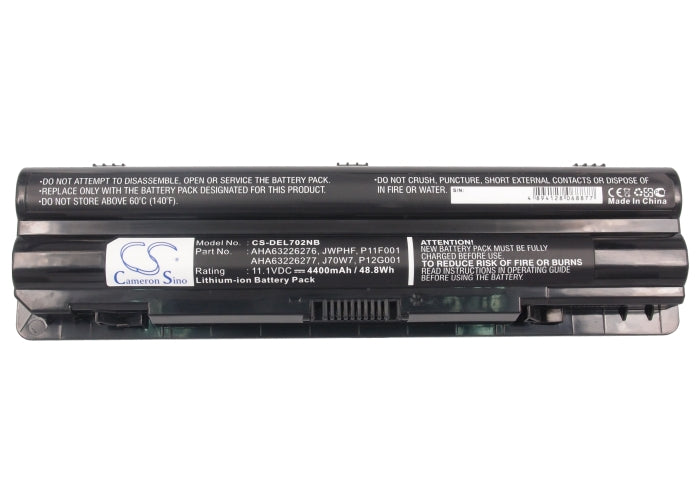 CS-DEL702NB : Battery for DELL XPS 14, XPS 14 (L401X), XPS 15 and others - Replaces DELL 08PGNG, 0J70W7, 0JWPHF and others