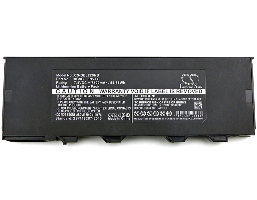 CS-DEL720NB : Battery for DELL Latitude 7204, Latitude 12 Rugged Extreme 7204, Latitude 7214 Rugged Extreme and others - Replaces DELL 8G8GJ, 3NVTG, 03NVTG and others