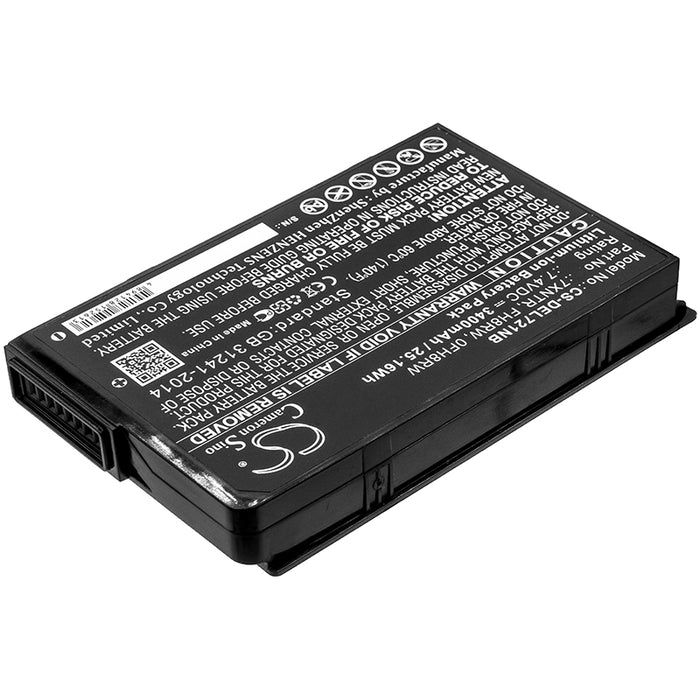 CS-DEL721NB : Battery for DELL Latitude 7202 Rugged Tablet, Latitude 7212, Latitude 12 7202 and others - Replaces DELL 7XNTR, FH8RW, 0FH8RW and others