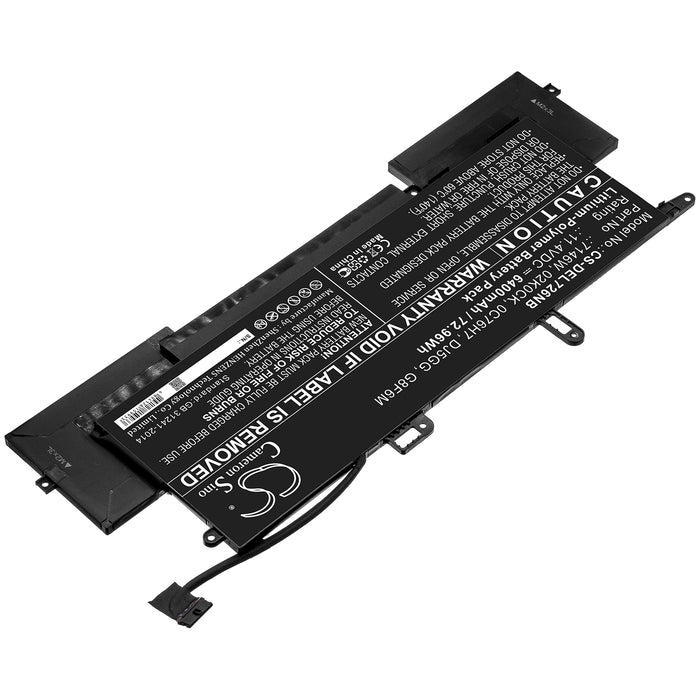 CS-DEL726NB : Battery for DELL Latitude E7260, Latitude 7400 2-in-1 (N020L7400C-D1706CN), Latitude 7400 2-in-1 (N032L7400C-D1506CN) and others - Replaces DELL 02K0CK, 0C76H7, 7146W and others