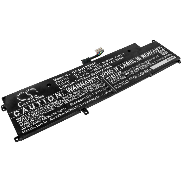 CS-DEL737NB : Battery for DELL Latitude E7370, Latitude 13 7370, Latitude 7370 - Replaces DELL G7X14, 0XCNR3, N3KPR and others