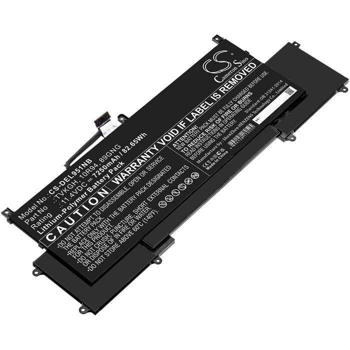 CS-DEL951NB : Battery for DELL Latitude 9510 2-in-1 - Replaces DELL 10R94, 89GNG, TVKGH