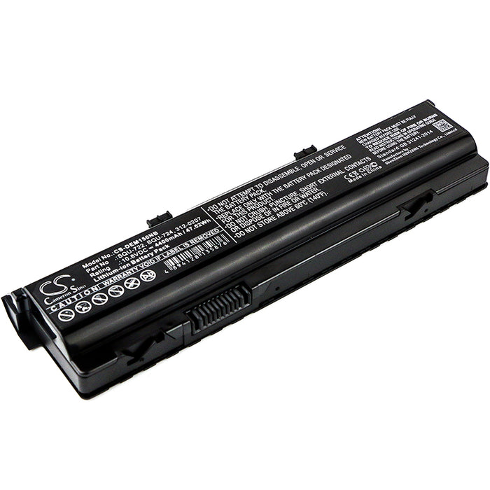 CS-DEM150NB : Battery for DELL Alienware M15X, Alienware P08G, M15X6CPRIBABLK and others - Replaces DELL SQU-722, SQU-724, 312-0207 and others