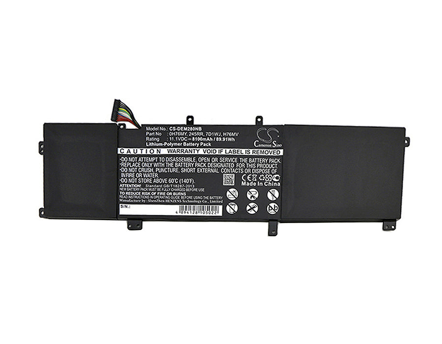 CS-DEM280NB : Battery for DELL Precision M2800, XPS 15 9530, Precision M3800 and others - Replaces DELL 0H76MY, 245RR, 7D1WJ and others