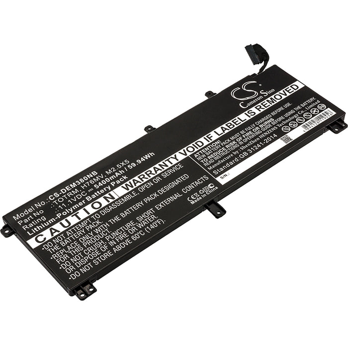 CS-DEM380NB : Battery for DELL Precision M3800, XPS 15 9530, XPS 15D-9728T and others - Replaces DELL TOTRM, H76MV, M2.5X5 and others