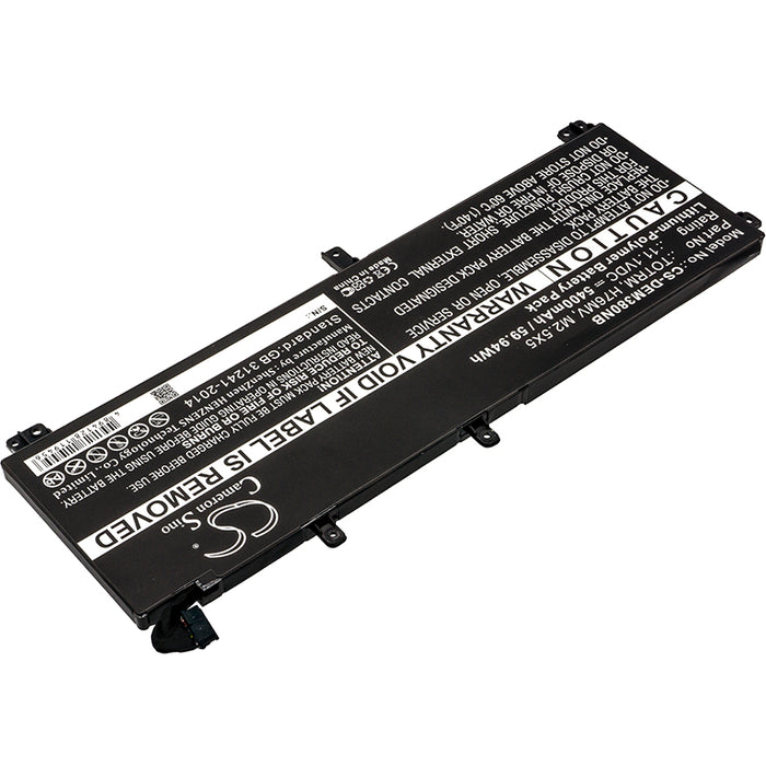 CS-DEM380NB : Battery for DELL Precision M3800, XPS 15 9530, XPS 15D-9728T and others - Replaces DELL TOTRM, H76MV, M2.5X5 and others