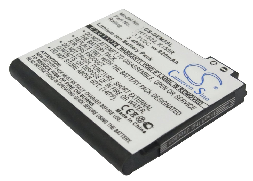 CS-DEM3SL : Battery for DELL Mini 3, Mini 3i, Mini 3iX and others - Replaces DELL H11S22, K158R, OK158R and others