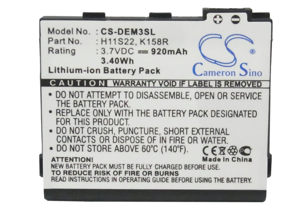 CS-DEM3SL : Battery for DELL Mini 3, Mini 3i, Mini 3iX and others - Replaces DELL H11S22, K158R, OK158R and others