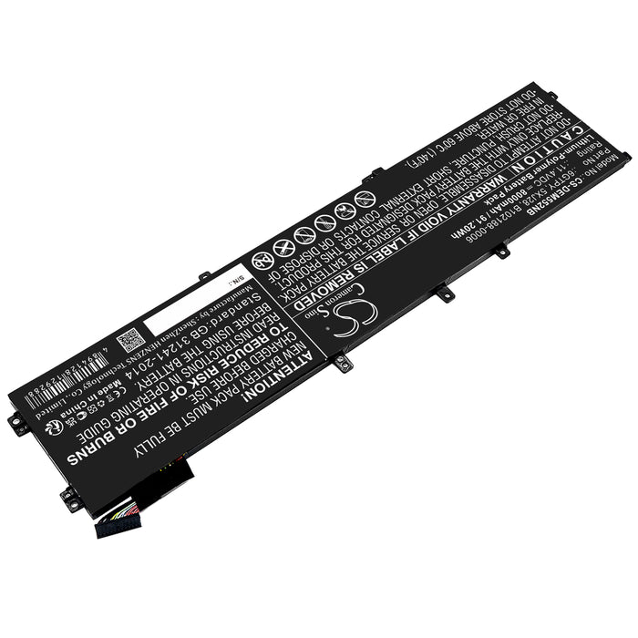 CS-DEM552NB : Battery for DELL XPS 15 9560, XPS 15 9560 i7-7700HQ, Precision M5520 and others - Replaces DELL 6GTPY, 5XJ28, B102188-0006 and others