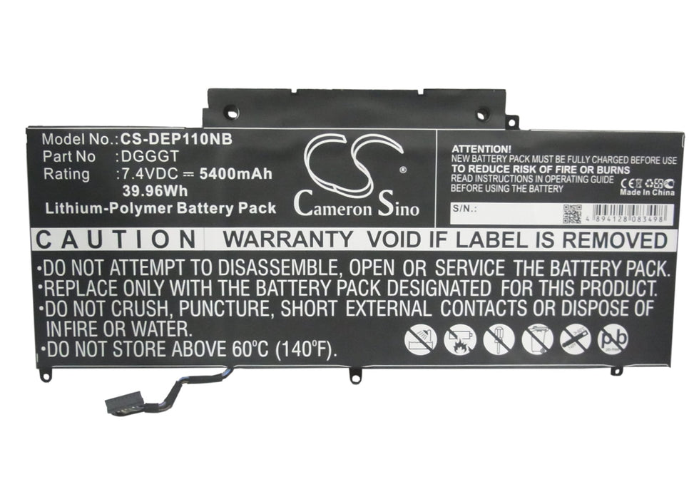 CS-DEP110NB : Battery for DELL XPS 11, XPS11-1508T, XPS11R and others - Replaces DELL DGGGT