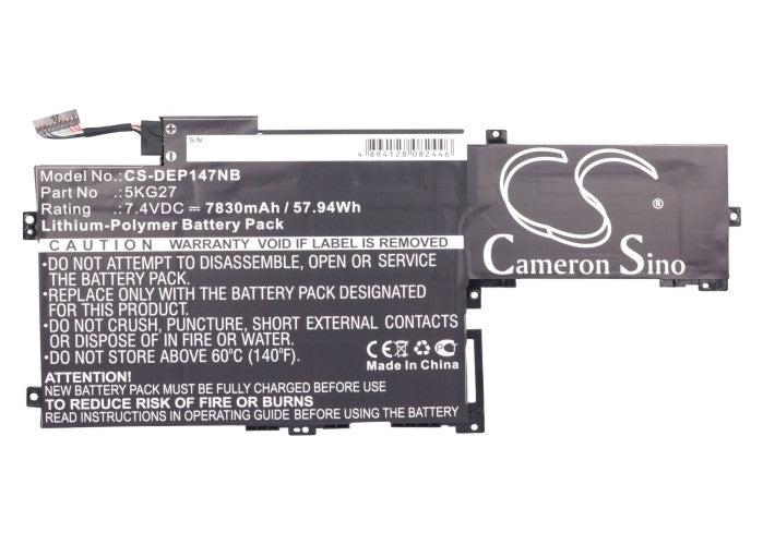 CS-DEP147NB : Battery for DELL Inspiron 14 7000, Inspiron 14-7437 - Replaces DELL 5KG27, C4MF8