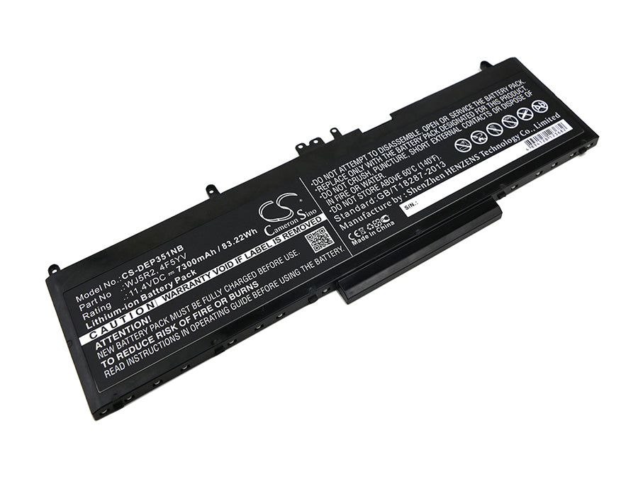 CS-DEP351NB : Battery for DELL Precision 3510, Precision 3510 Workstation, Latitude E5570 - Replaces DELL WJ5R2, 4F5YV