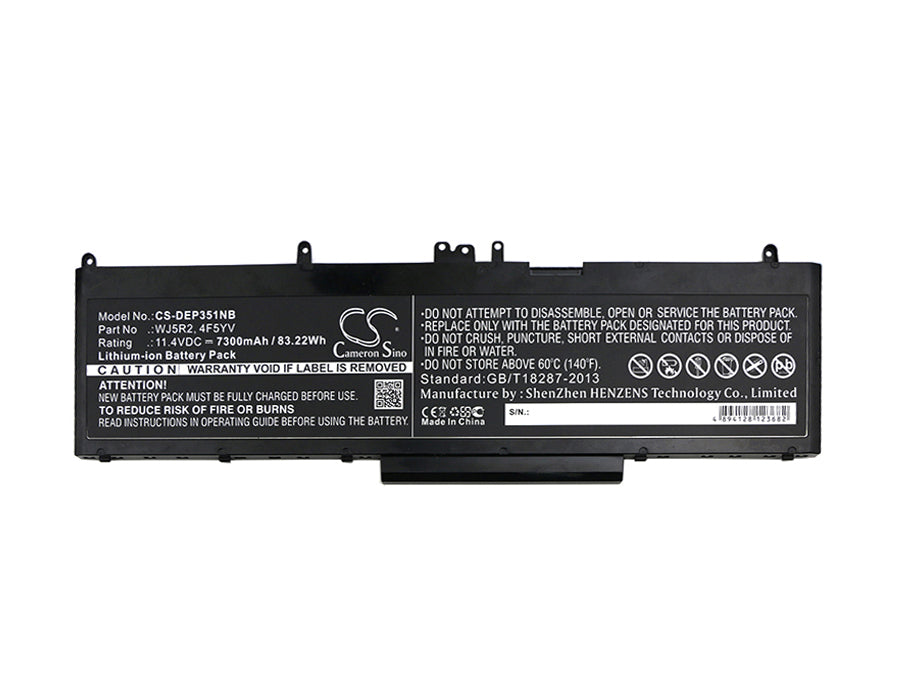 CS-DEP351NB : Battery for DELL Precision 3510, Precision 3510 Workstation, Latitude E5570 - Replaces DELL WJ5R2, 4F5YV