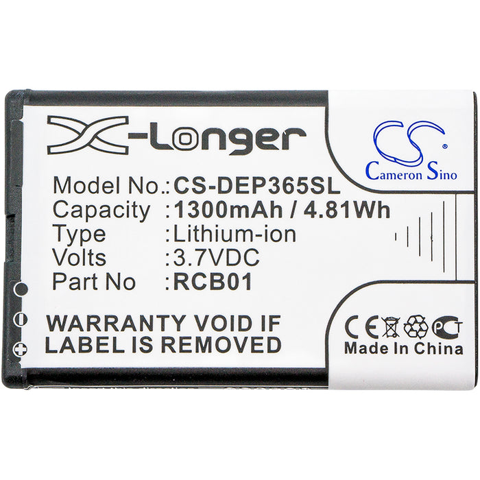 CS-DEP365SL : Battery for Doro Primo 365 - Replaces Doro RCB01