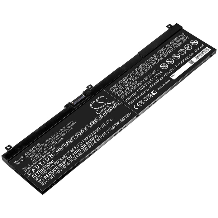 CS-DEP753NB : Battery for DELL Precision 7330, Precision 7540, Precision 7530 and others - Replaces DELL 0RY3F9, 0VRX0J, 0WMRC77I and others