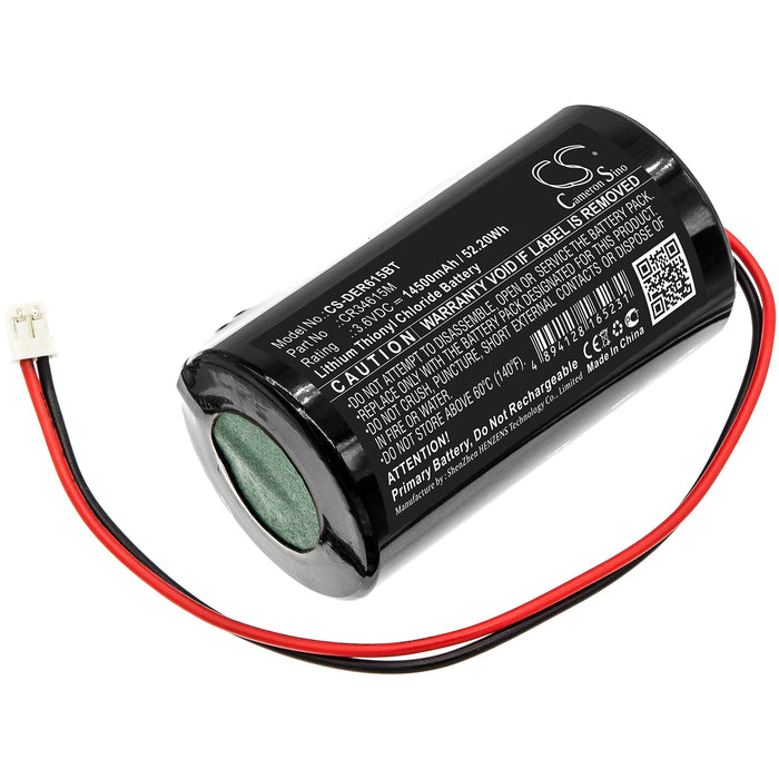 CS-DER615BT : Battery for Pyronix Enforcer Deltabell Siren Alarm - Replaces Pyronix CR34615M