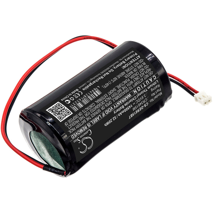 CS-DER615BT : Battery for Pyronix Enforcer Deltabell Siren Alarm - Replaces Pyronix CR34615M