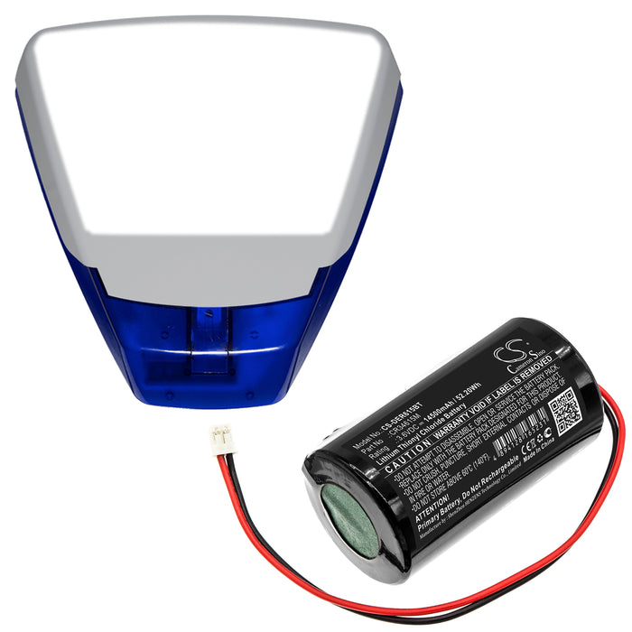 CS-DER615BT : Battery for Pyronix Enforcer Deltabell Siren Alarm - Replaces Pyronix CR34615M