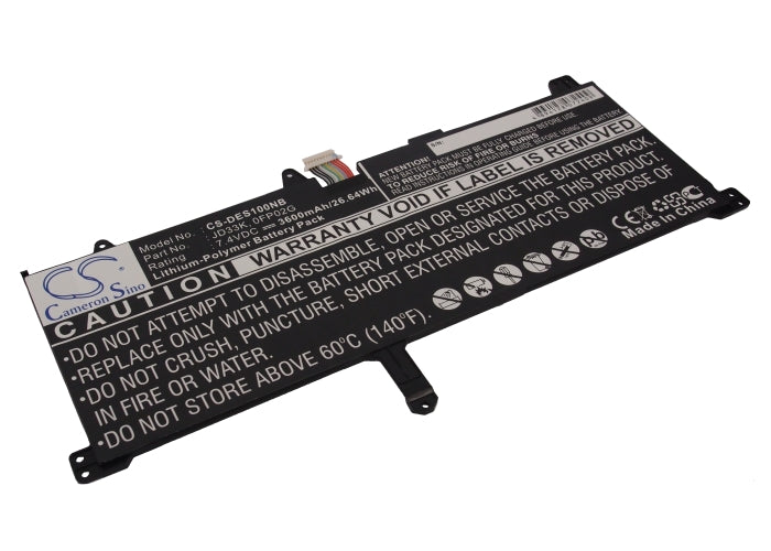 CS-DES100NB : Battery for DELL XPS 10 - Replaces DELL JD33K, 0FP02G