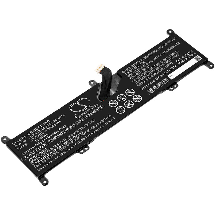 CS-DES113NB : Battery for DELL Inspiron 11 3195 2-in-1 - Replaces DELL 0020K1, MJMVV, NXX33