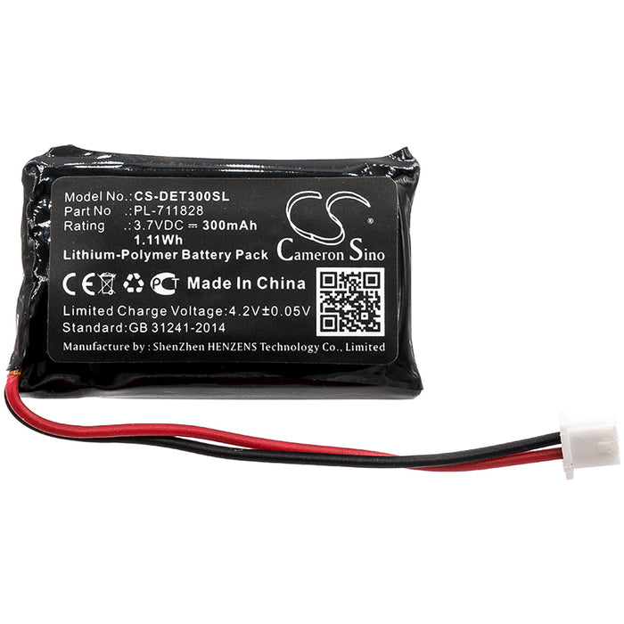 CS-DET300SL : Battery for Educator ET-300Receiver, ET-302Receiver, ET-300-LReceiver and others - Replaces Educator PL-711828, PL-711828N, BL-100 and others