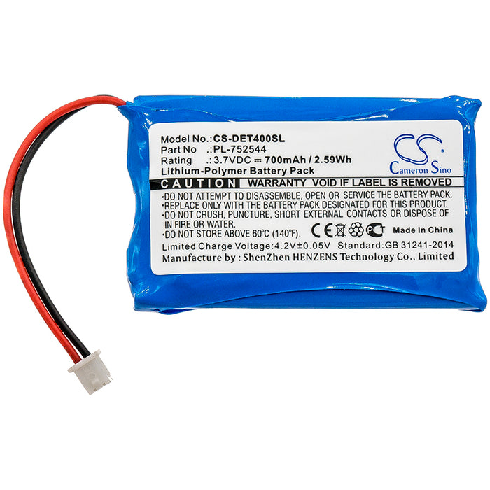 CS-DET400SL : Battery for Educator ET-400 Transmitters, ET-402 Transmitters, K9-400 Transmitters and others - Replaces Educator PL-752544, BN720LP