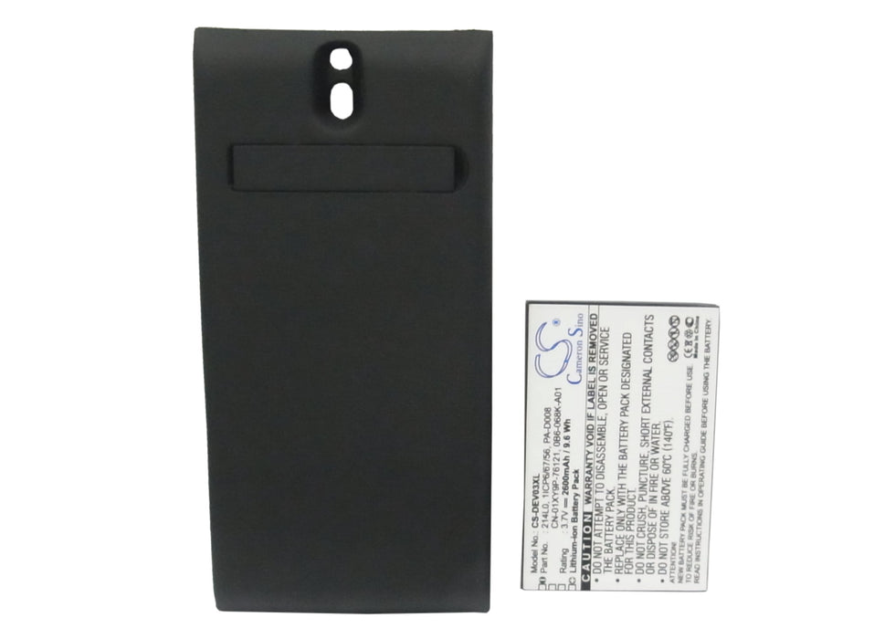 CS-DEV03XL : Battery for DELL Venue, V03B - Replaces DELL 214L0, 1ICP6/67/56, CN-01XY9P-76121 and others