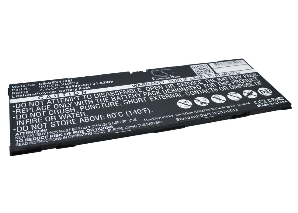 CS-DEV113SL : Battery for DELL Venue 11 Pro 5130, T06G, Venue 11 Pro 5130-9356 and others - Replaces DELL 9MGCD, XMFY3, 0T8NH4 and others