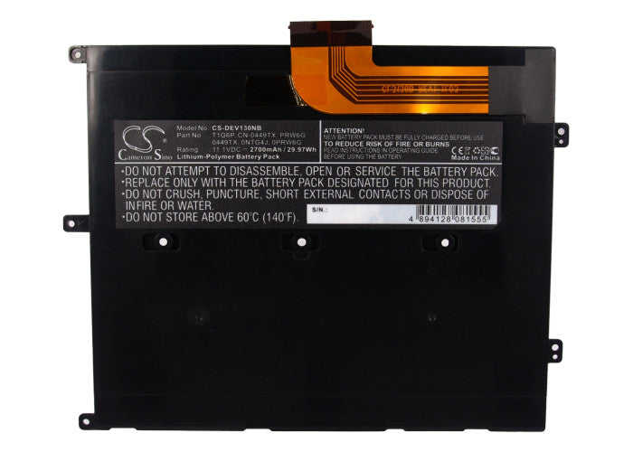 CS-DEV130NB : Battery for DELL Vostro V13, Vostro V130, Vostro V13Z and others - Replaces DELL T1G6P, 0449TX, CN-0449TX and others