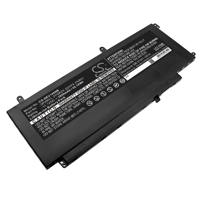 CS-DEV145NB : Battery for DELL Inspiron 15 7547, Inspiron 15 7548, Vostro 14 5000 and others - Replaces DELL 0PXR51, 0YGR2V, D2VF9 and others