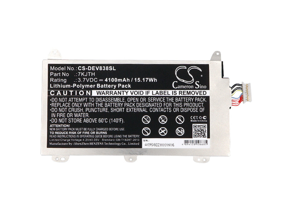 CS-DEV838SL : Battery for DELL Venue 8 Pro 3845, Venue 8 Pro (3845) Tablet, Venue 8 Pro Tablet - Replaces DELL 7KJTH