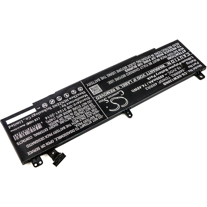 CS-DEW130NB : Battery for DELL Alienware 13 R3, ALW13C, ALW13CR-2838 and others - Replaces DELL 04RRR3, TDW5P, 4RRR3