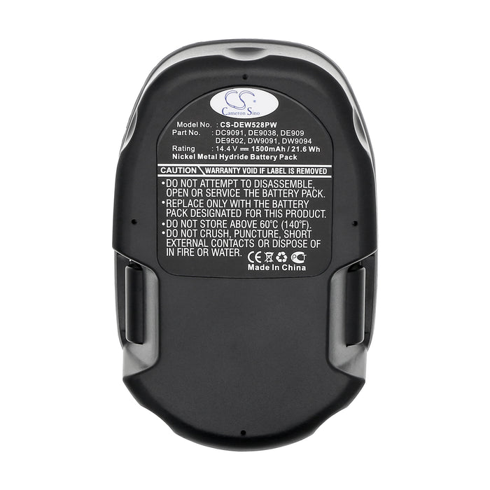 CS-DEW528PW : Battery for DeWalt DC528 Flashlight, DC551KA, DC612KA and others - Replaces DeWalt DC9091, DE9038, DE9091 and others