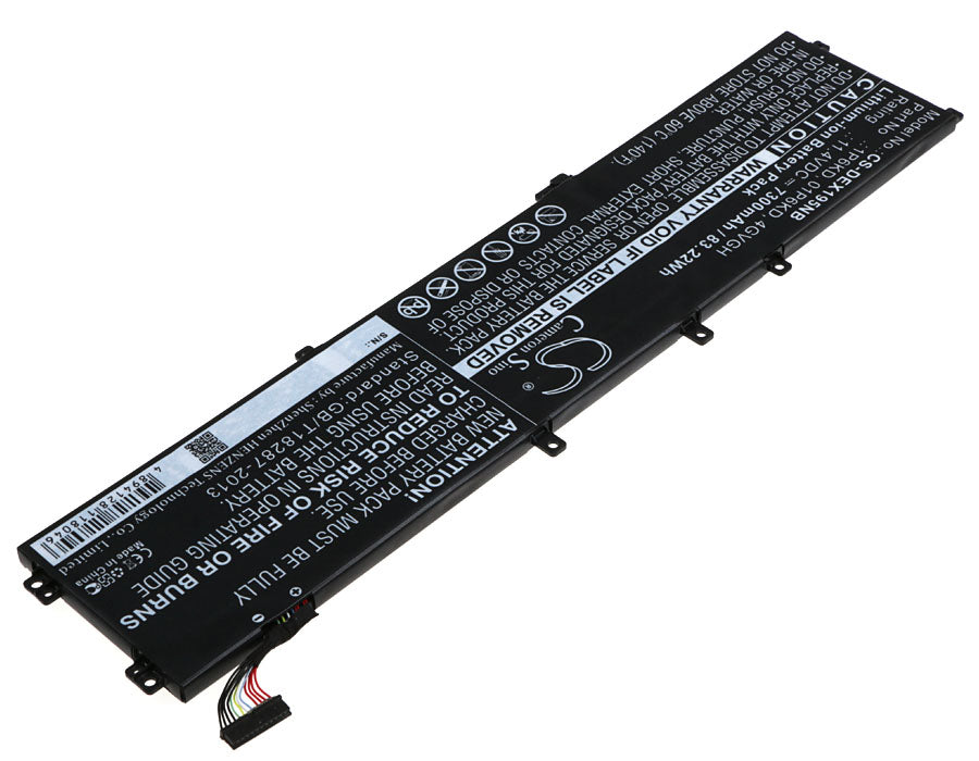 CS-DEX195NB : Battery for DELL XPS 15 9550, XPS 15 9530, Precision 5510 and others - Replaces DELL 1P6KD, 01P6KD, 4GVGH and others