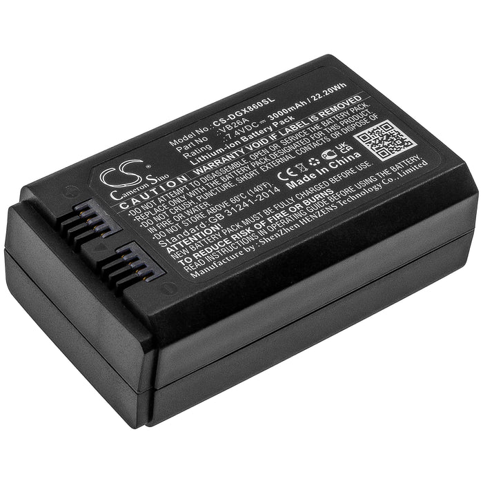 CS-DGX860SL : Battery for GODOX V860III - Replaces GODOX VB26A, VB26B