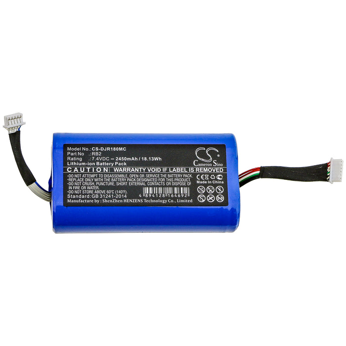 CS-DJR180MC : Battery for DJI Ronin-SC, BG18 Grip - Replaces DJI RB2, RB2-2450mAh-7.2V