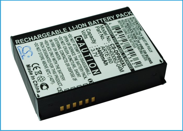 CS-DP800XL : Battery for HTC P3300, P3350, Artemis and others - Replaces HTC ARTE160, 35H00062-04M