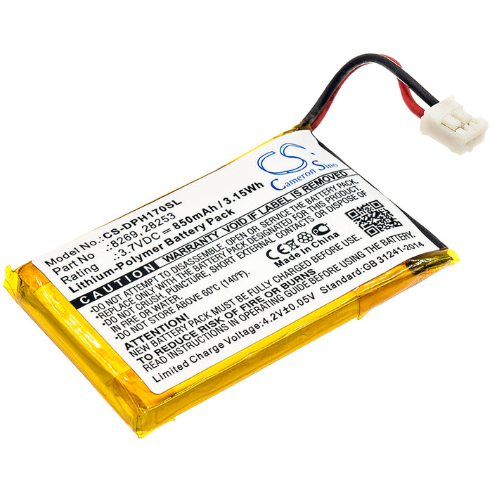 CS-DPH170SL : Battery for Marmitek DoorPhone 170, 210, VDP210BP - Replaces Marmitek 8269, 28253