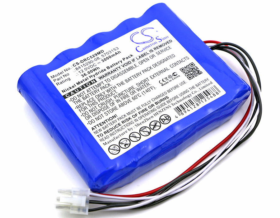 CS-DRC529MD : Battery for Drager Carina NIV Ventilator, Carina, Respirateur Carina and others - Replaces Drager 5703153, 8415290-08, 5703153-05 and others