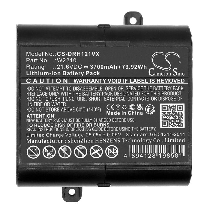 CS-DRH121VX : Battery for Dreame H12, H12 Pro, H12 Pro Plus and others - Replaces Dreame W2210