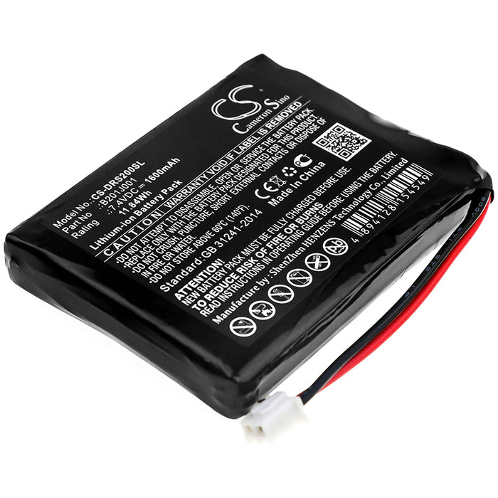 CS-DRS200SL : Battery for Deviser DS2000, DS2000A, DS2000B and others - Replaces Deviser B201J001