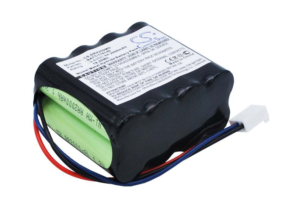 CS-DRX250MD : Battery for Drager Oxipac 2500 - Replaces Drager 120140, BATT/110140