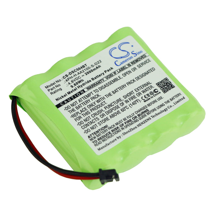 CS-DSC504BT : Battery for ADT Wireless Color Touchscreen Keypad - Replaces DSC 4PH-H-AA2100-S-D22, 17000153, DSC-BATT2148V