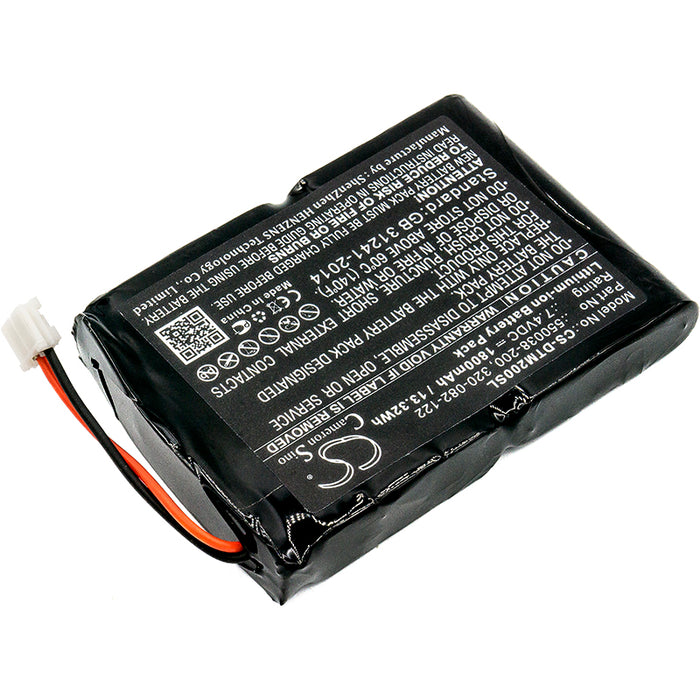 CS-DTM200SL : Battery for ONeil MF2te - Replaces ONeil 550038-200, 320-082-122, 550038-201